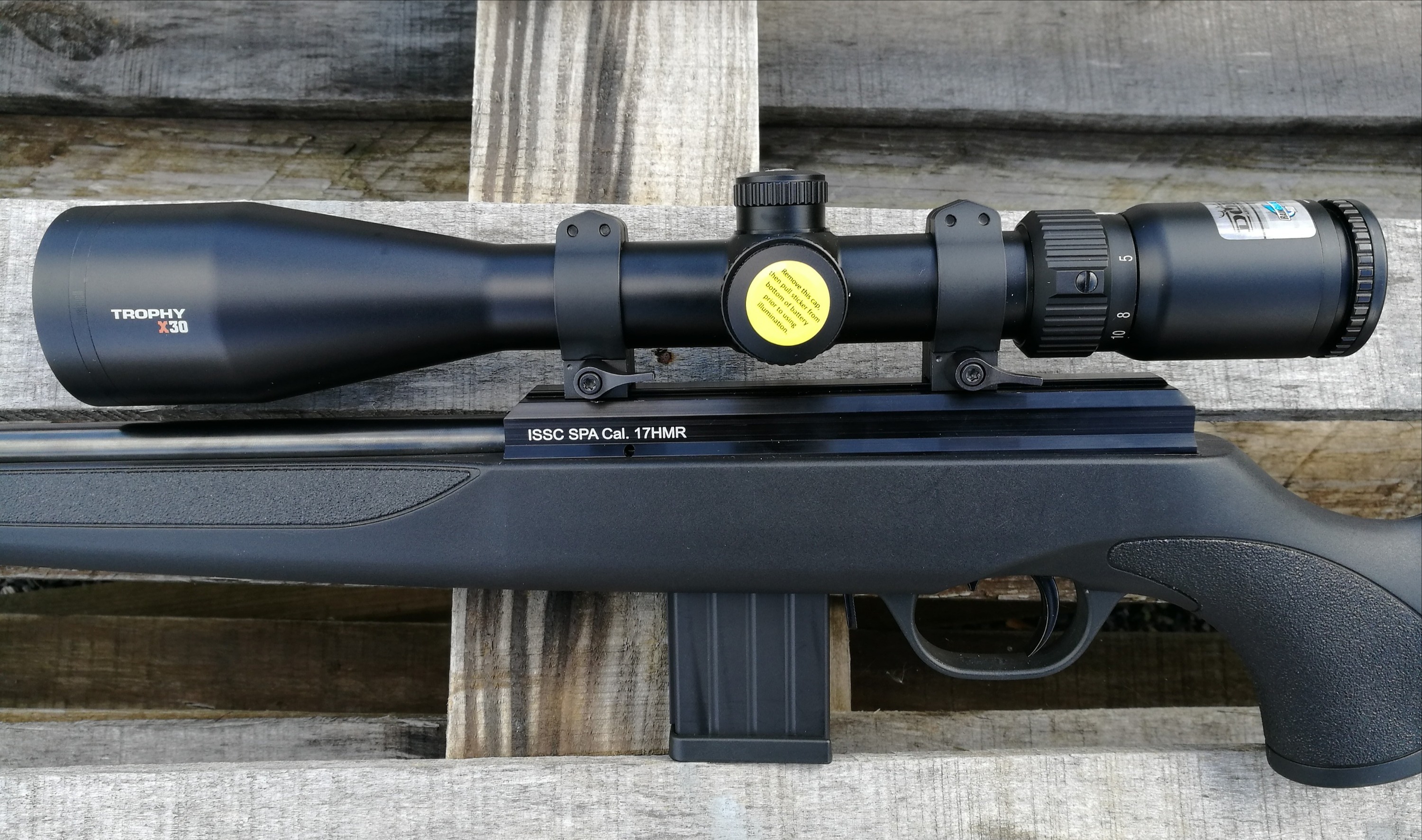 ISSC SPA .17 HMR Anclaje del Visor a la Acción